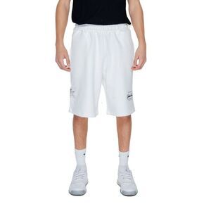Underclub White Cotton Bermuda Men's Shorts